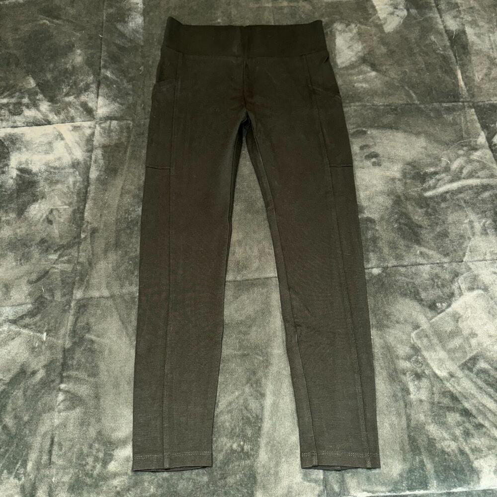 Lou‎ & Grey Loft Lite Ponte Pocket Leggings Women's 8 Green Stretch High Waist